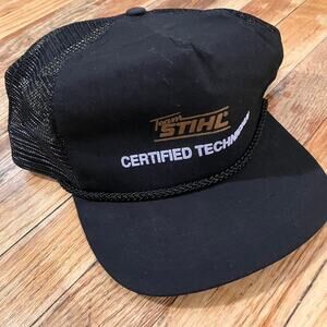 Team Stihl Certified Technician Vintage San Sun Trucker Hat